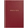Книга учета OfficeSpace, А4, 96л., клетка, 200×290мм, бумвинил, цвет красный, блок офсетный
