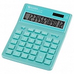 Калькулятор настольный Eleven SDC-444X-GN, 12 разрядов, двойное питание, 155×204×33мм, бирюзовый
