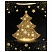 превью Пакет подарочный (1 штука) новогодний 26×13x32 см, ЗОЛОТАЯ СКАЗКА «Midnight Christmas Tree», глиттер