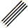 Набор чернографитных карандашей Attache Selection Art 2xHB, H, B, 2H, 2B заточенные (6 штук в упаковке)
