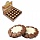 Печенье БИСКОТТИ «Ноттэ», шоколадное с кремом, глазированное, сдобное, 2 кг, шоу-бокс