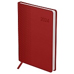 Ежедневник датированный A5, 176л., кожзам, OfficeSpace «Victor», бордовый