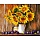 Картина по номерам на холсте ТРИ СОВЫ «Подсолнухи и сливы», 40×50, с акриловыми красками и кистями