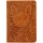 Обложка для паспорта Кожевенная мануфактура, нат. кожа, «Цветы», бирюза