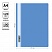 превью Папка-скоросшиватель пластик. OfficeSpace, А4, 120мкм, голубая с прозр. верхом