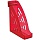 Лоток вертикальный для бумаг СТАММ «Торнадо» (255×300 мм), ширина 95 мм, тонированный темно-красный