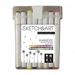 Набор маркеров Sketch&Art Макси-набор двухсторонних 48 цветов (толщина линии 3 мм)