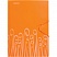 превью Папка на резинке Attache Fantasy А4 пластиковая оранжевая (0.45 мм, до 200 листов)