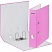 превью Папка-регистратор 75мм Attache Neon А4 розовый б/мет уголка, лам картон