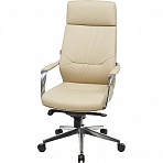 Кресло для руководителя Easy Chair-570 МL бежевое (кожа/металл)