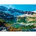 превью Картина стразами (алмазная мозаика) 40×50 см, ОСТРОВ СОКРОВИЩ «Горное озеро», на подрамнике