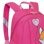 Рюкзак детский Grizzly, 25×30×14см, 1 отделение, 1 карман, мягкая спинка, розовый