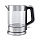 Чайник KITFORT КТ-619, 1.7 л, 2200 Вт, закрытый нагревательный элемент, стекло, серебристый