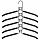 Вешалка-плечики трансформер5 плечиковметалл с покрытиемчерныеBRABIX607474