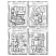 превью Раскраска А4 ТРИ СОВЫ «В стиле Minecraft», 8стр., с наклейками