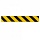 Полосы для напольной разметки, КОМПЛЕКТ 6 шт., желто-черные, самоклеящиеся, размер 500×80 мм