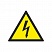 превью W08 Опасность поражения электрическим током (плёнка ПВХ, 200х200)
