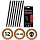 Карандаши чернографитные BRAUBERG, набор 12 шт., твердость 5H-5B, черные, без резинки, заточенные, ПВХ-упаковка