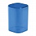 превью Подставка-стакан СТАММ «Фаворит», пластиковая, квадратная, тонированная синяя