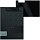Папка-планшет с зажимом Berlingo «DoubleBlack» А4, пластик, 1300мкм, черная, с рисунком