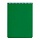 Блокнот А5, 60 л., гребень, перфорация на отрыв, лакированный, BRAUBERG, Зеленый, 145×212 мм, 111272