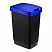 превью Ведро для мусора Idea Твин 25 л пластик черный/синий (26×33×47 см)