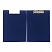 превью Папка-планшет BRAUBERG "Contract" плотная, с верхним прижимом и крышкой, А4, пластик синий, до 80 л., 1,5 мм