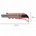 превью Нож канцелярский 18 мм STAFF «PRO», усиленный, металлические направляющие, автофиксатор, ассорти, 237083