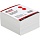 Блок для записей Attache Economy на склейке 8×8х2.9см цветной черед. с белым