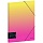 Папка на резинке Berlingo «Radiance» А4, 600мкм, желтый/розовый градиент, с рисунком