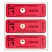 превью Пломбы самоклеящиеся номерные «АНТИМАГНИТ», для счетчиков, комплект 100 шт., 66 мм х 22 мм, красные