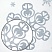 превью Украшение для окон и стекла ЗОЛОТАЯ СКАЗКА «Серебристые снежинки 3», 30×38 см, ПВХ