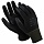 Перчатки нейлоновые MANIPULA «Микропол», полиуретановое покрытие (облив), размер 9 (L), черные