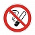 превью Знак запрещающий «Запрещается курить», круг, диаметр 200 мм, самоклейка