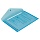 Папка-конверт на кнопке Attache А4 синяя 180 мкм (с горизонтальным расширением, 5 штук в упаковке)
