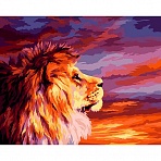 Картина по номерам на холсте ТРИ СОВЫ «Закат», 40×50, с акриловыми красками и кистями