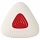 Ластик BRAUBERG «Trios PRO», 36×36*9мм, белый, треугольный, красный пластиковый держатель