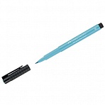 Ручка капиллярная Faber-Castell «Pitt Artist Pen Brush» цвет 154 светло-кобальтовая бирюза, кистевая