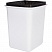 превью Ведро-контейнер для мусора (урна) Svip «Квадра», 25л, прямоугольное, пластик, белое