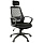Кресло руководителя Helmi HL-E30 «Ergo» LT, регулируемые подголовник и поясничный упор, ткань черная