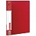 превью Папка с боковым металлическим прижимом и внутренним карманом BRAUBERG "Contract", красная, до 100 л., 0,7 мм
