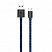 превью Кабель USB PERO DC-04 Type-C, 3А, 1м, Blue-black (Fast Charge)