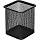 Подставка для письменных принадлежностей Attache (квадратная, 80х80х98 мм, металлическая сетка, черная)