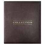 Альбом нумизмата из экокожи д/монет и купюр OPTIMA 245×270мм, со стартовым комплектом, STAFF