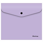 Папка-конверт на кнопке Berlingo «Instinct» А5+, 200мкм, лаванда