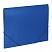 превью Папка на резинках BRAUBERG «Office», синяя, до 300 листов, 500 мкм