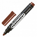 Маркер перманентный Centropen «8566» коричневый, пулевидный, 2.5мм