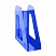 превью Лоток для бумаг вертикальный СТАММ «Фаворит», тонированный синий, ширина 90мм