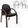 Кресло для приемных и переговорных СН 279-V, с подлокотниками, черное