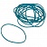 превью Резинка банковская 1000 г (диаметр 40 мм, толщина 1.5 мм, синяя)